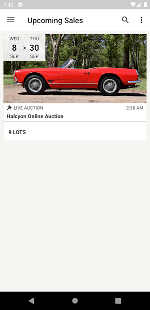 Halcyon Auctions Screenshot 2