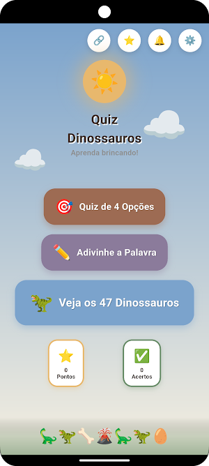 Quiz de Dinossauros Screenshot 0