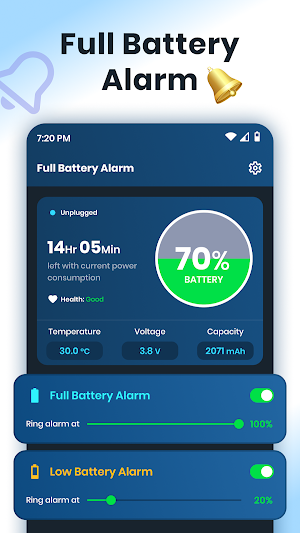 Full Battery 100% Alarm Screenshot 0