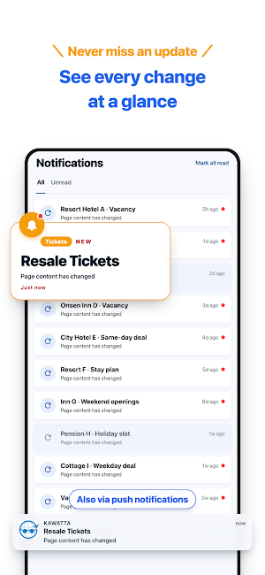 Kawatta - Website Monitor Screenshot 3