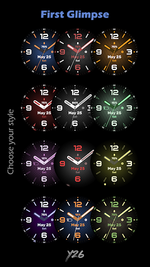 Y26 First Glimpse Watch Face Screenshot 2