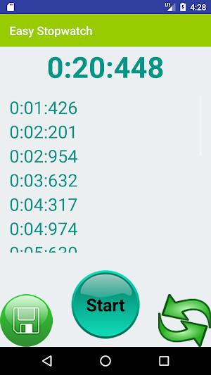 Easy Stopwatch and Countdown Timer Screenshot 1
