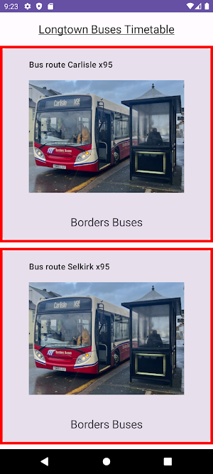 Longtown Bus Timetable Screenshot 0