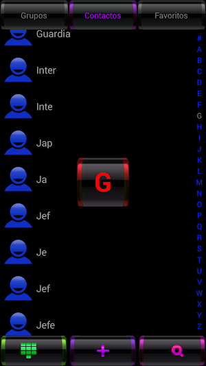 THEME BLACK COLORS EXDIALER Screenshot 2