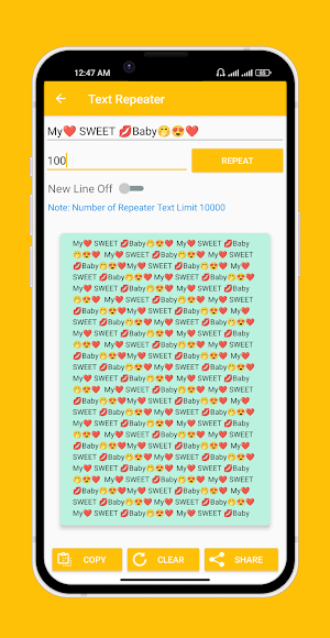 Text Repeater : Repeat Text Screenshot 3