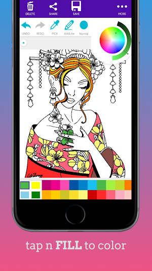 ColorNet | Anime Japan Coloring Book Screenshot 3