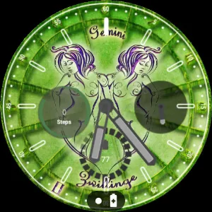 Gemini zodiac symbol WatchFace Screenshot 0