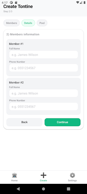 Tontine: Money Pool Tracker Screenshot 2