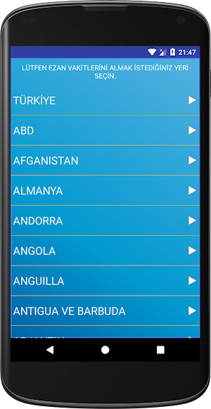Namaz Vakitleri İmsakiyeli Screenshot 1