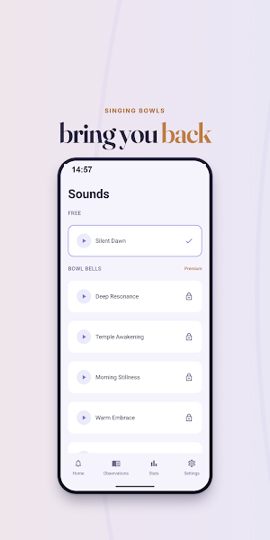 Zen Bell: Mindfulness Journal Screenshot 1