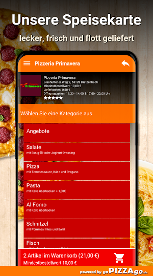 Pizzeria Primavera Dietzenbach Screenshot 3