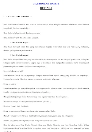 Mushthalah Hadits Terjemahan Screenshot 1