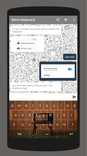 Retro Keyboard Theme Screenshot 1