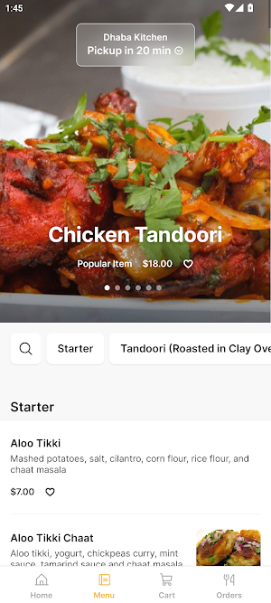 Dhaba Kitchen Indian Cuisine Screenshot 1
