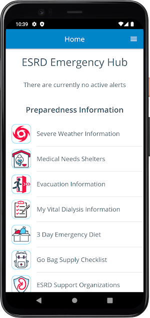 ESRD Emergency HUB Screenshot 0