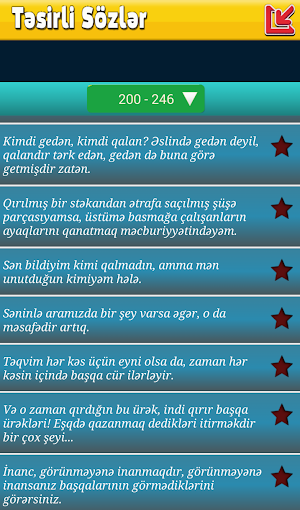 Təsirli Sözlər və Statuslar Screenshot 3