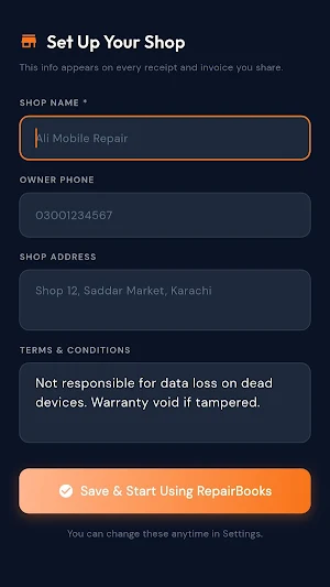 Repair Books - Repair Shop ERP Screenshot 1
