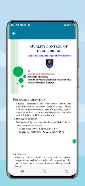 Pharmacognosy Notes Screenshot 2