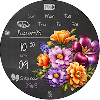 BFF15- Blackboard Art Flower