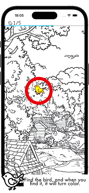 ColorBird Find The Bird Screenshot 0