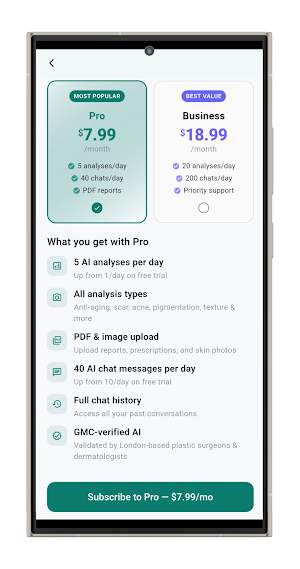 Ruxi Chat — AI Skin Analysis Screenshot 3