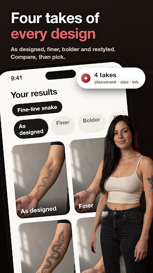 AI Tattoo: Tattoo Try-On Screenshot 2