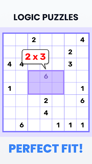 Rectangles - Shikaku Puzzle Screenshot 0