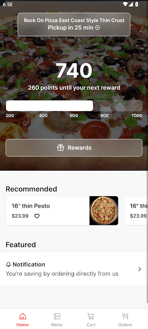 Rock On Pizza Screenshot 0