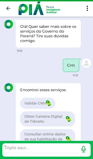 PIÁ - Paraná Inteligência Artificial Screenshot 1
