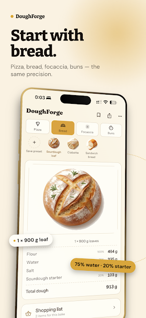 DoughForge: Pizza Calculator Screenshot 1