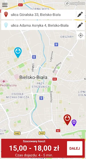 Biało Czerwone Okay Taxi Screenshot 1