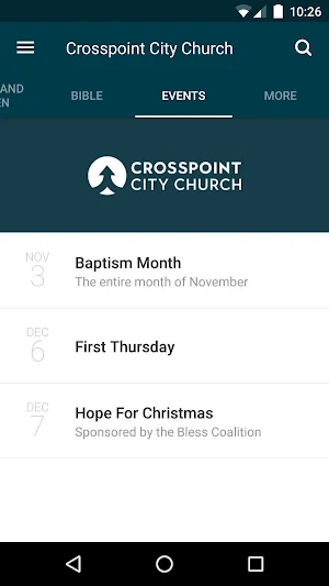 Crosspoint City Church Screenshot 2
