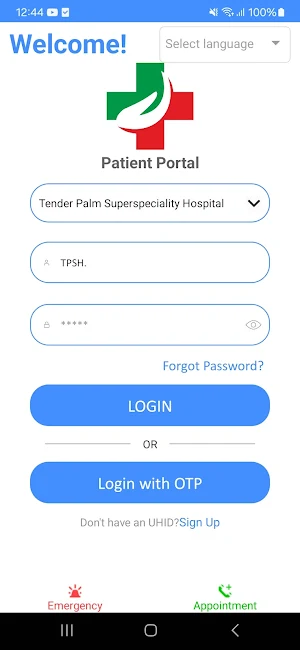 Tender Palm Patient Portal Screenshot 1