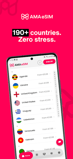 AMA eSIM: Travel eSIM Screenshot 1