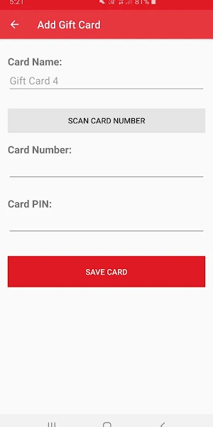 Unofficial Coles Gift Card Balance Screenshot 1