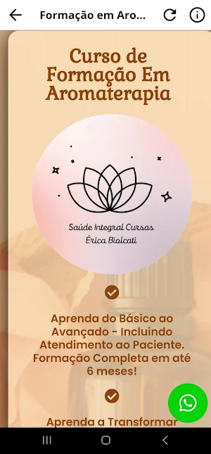 Formação em Aromaterapia Pro Screenshot 1