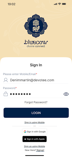 Bluecow : divine connect Screenshot 2