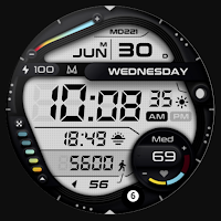 MD221 Digital watch face