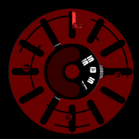 Tantalum watch face
