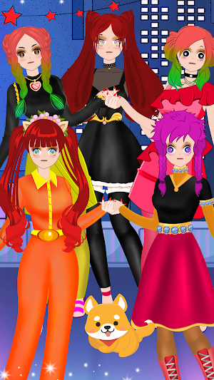 Anime Girls School Dress up Screenshot 2