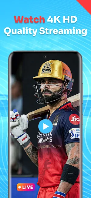 Live Cricket TV HD Streaming Screenshot 1