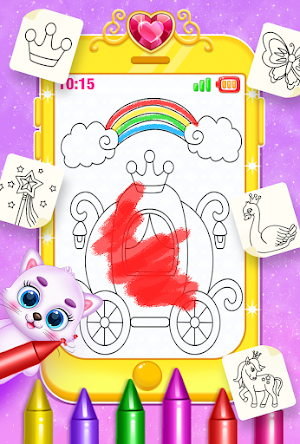 Princess baby phone for kids Screenshot 1