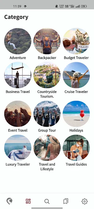 Travel Blog Screenshot 1