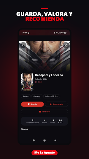 Me La Apunto: movies & TV Screenshot 2