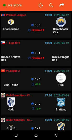 Live Football Score Screenshot 3