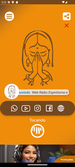 Web Rádio Espiritismo e Vida Screenshot 1