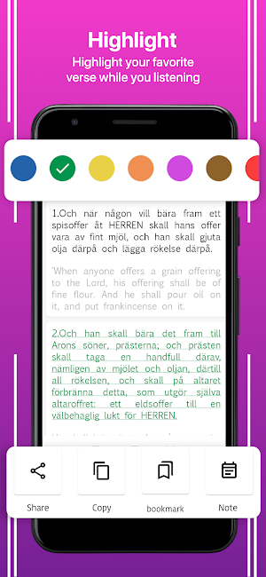 Swedish English Bible Screenshot 1