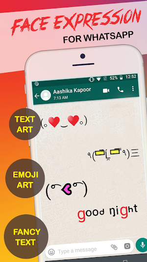Face expression for whatsapp Screenshot 0