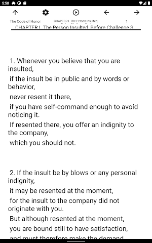 Book, The Code of Honor Screenshot 3