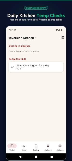 KitchenProof: HACCP Temp Log Screenshot 0